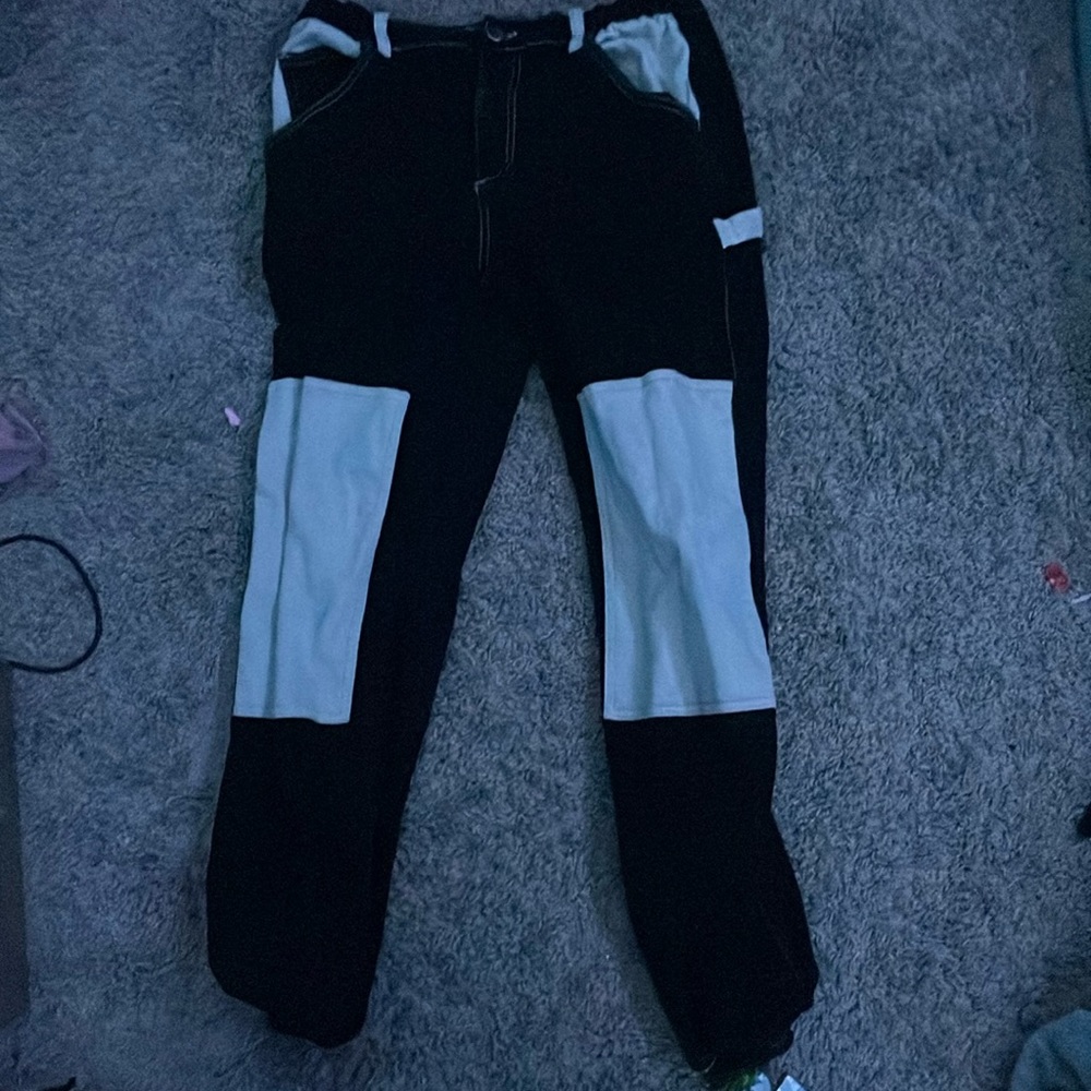black and tan pants